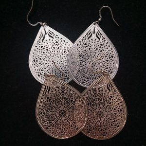 Silver & Gold earrings